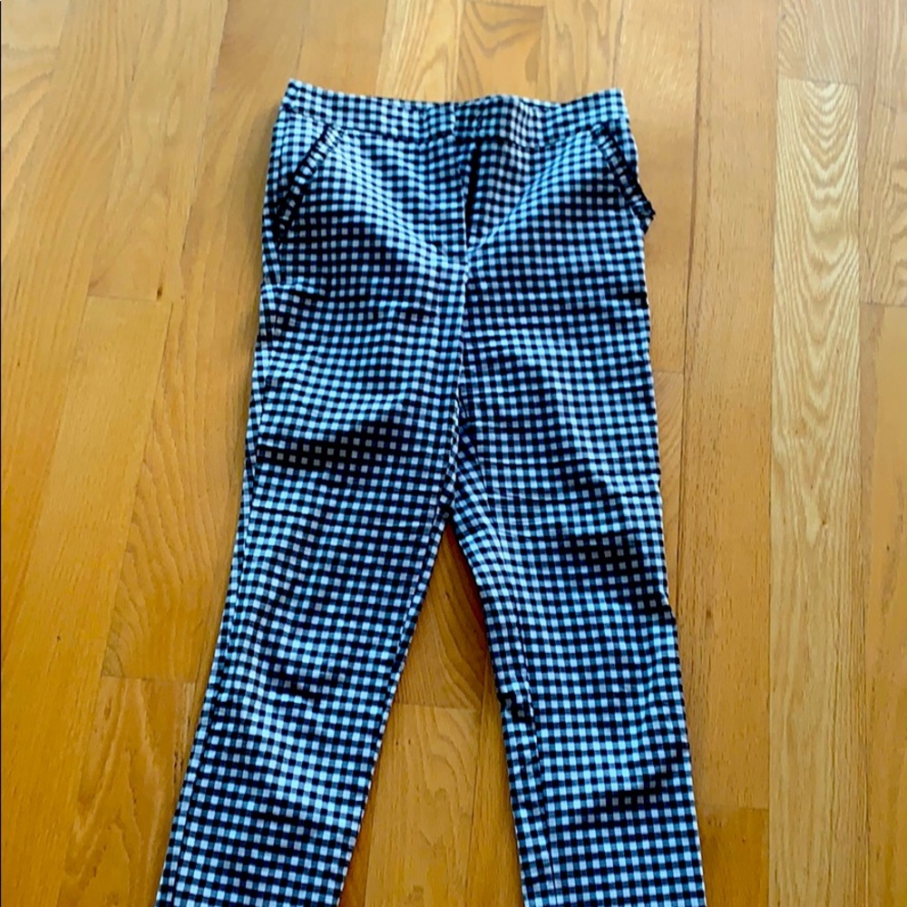 Black and white checkered pants